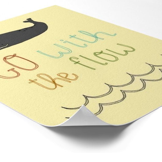 Ga met de stroom mee poster (Hoek)