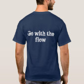 Ga met de stroom mee t-shirt (Achterkant)