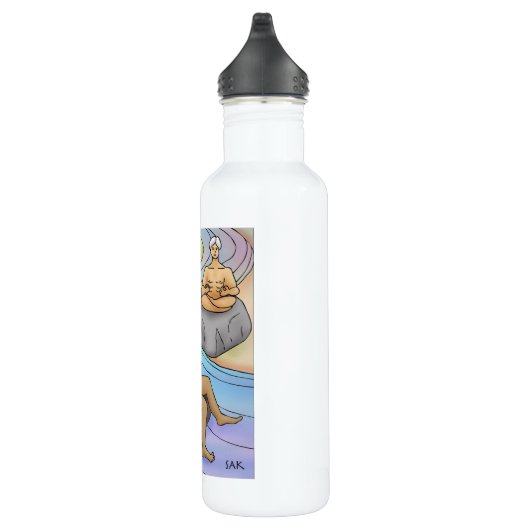 Ga met de stroom mee waterfles (Rechts)