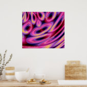 GA MET DE STROOM!! (Roze) Poster (Keuken)