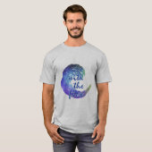 ga met de stroom t-shirt (Voorkant volledig)