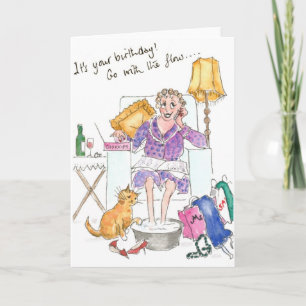 'Ga met de Stroom' verjaardagskaart Kaart