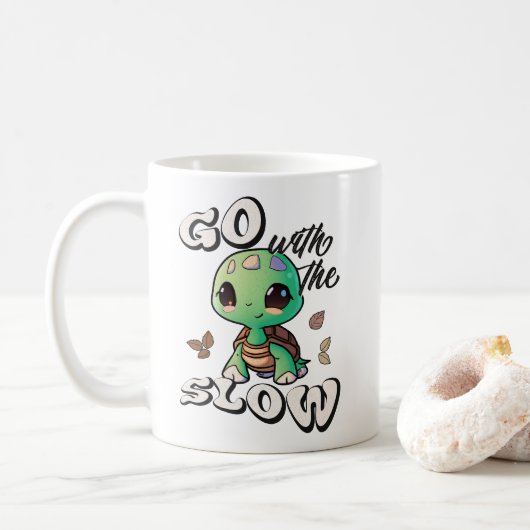 Ga met de trage koffiemok (Met donut)