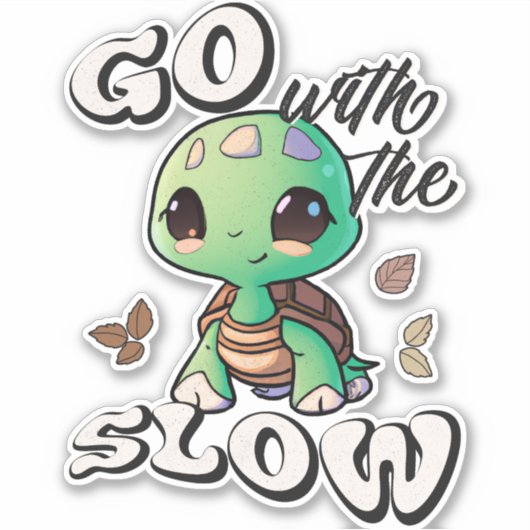 Ga met de trage sticker (Voorkant)