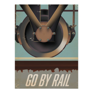 Ga met de trein perfect poster