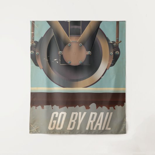 Ga met de trein wandkleed (Voorkant)