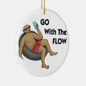 Ga met de Versiering van de Stroom Keramisch Ornament (Rechts)