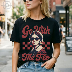 Ga met de vloer Retro Florence Nightingale verplee T-shirt