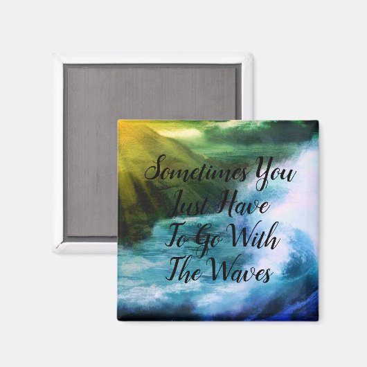 Ga met de Waves Magnet (Voorkant / Achterkant)