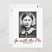 Ga met Florence Nightingale Briefkaart (Voorkant / Achterkant)