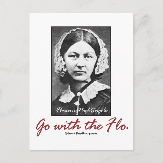 Ga met Florence Nightingale Briefkaart (Voorkant)
