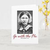 Ga met Florence Nightingale Kaart (Gele Bloem)