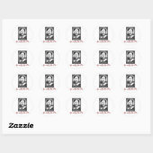 Ga met Florence Nightingale Ronde Sticker (Vel)