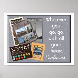 Ga met heel je hart -Confucius citaat - print