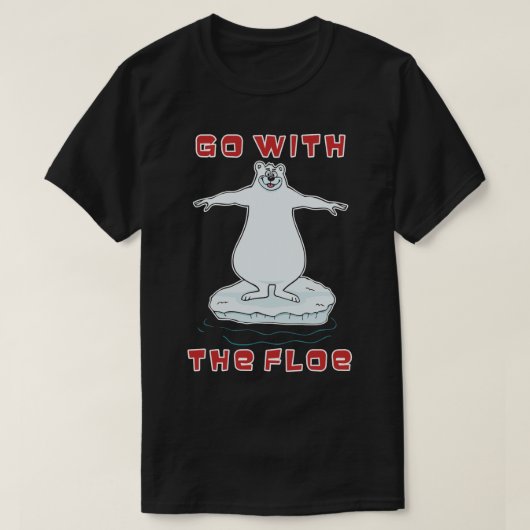 Ga met het ijs drijven! t-shirt (Design voorkant)