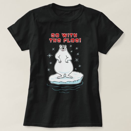 Ga met het ijs drijven! t-shirt (Design voorkant)