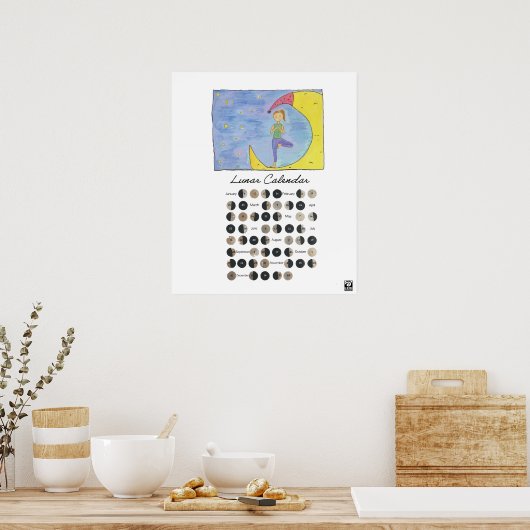 Ga met het Poster Moon (Keuken)