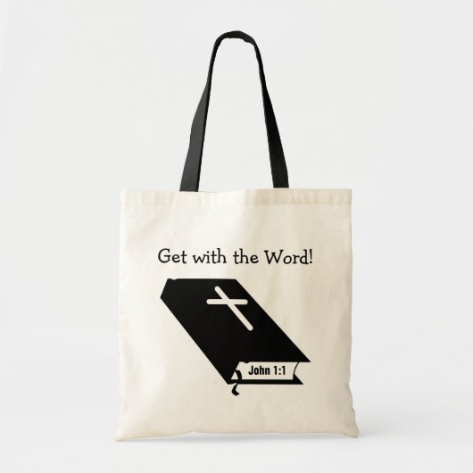 Ga met het Woord Tote Bag (Voorkant)