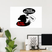 Ga met je mond mee! poster (Thuiskantoor)