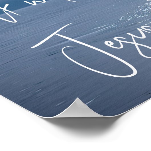 Ga met Jezus wandelen Poster (Hoek)