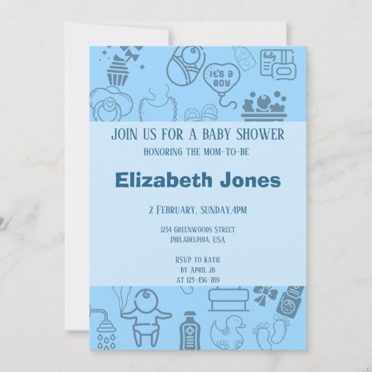 "Ga met ons mee om onze kleine prins onderweg te v Kaart (Voorkant)