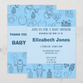 "Ga met ons mee om onze kleine prins onderweg te v Kaart (Voorkant / Achterkant)