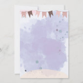 Ga met ons mee om verjaardagsuitnodiging te vieren kaart (Achterkant)