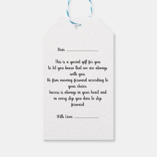 Ga meteen naar succes cadeaulabel (Achterkant)