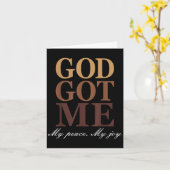 Ga Mij Mijn Vrede Mijn Vrolijkheid Moppige Humor G Kaart (Gele Bloem)