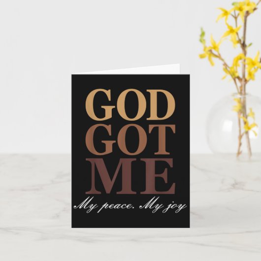 Ga Mij Mijn Vrede Mijn Vrolijkheid Moppige Humor G Kaart (Gele Bloem)