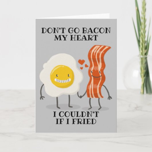 Ga mijn hart niet breken als ik frituurde kaart (Voorkant)