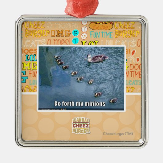 Ga mijn miniatuurtjes verder metalen ornament (Voorkant)