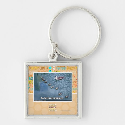 Ga mijn miniatuurtjes verder sleutelhanger (Voorkant)