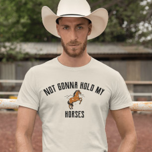 Ga mijn paarden niet inhouden   Sarcastisch paard  Tri-Blend Shirt