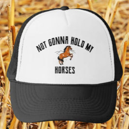 Ga mijn paarden niet tegenhouden | Grappige paarde Trucker Pet