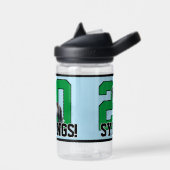 Ga Mustangs! Gepersonaliseerd Kinder sportteam Waterfles (Links)