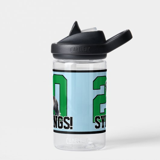 Ga Mustangs! Gepersonaliseerd Kinder sportteam Waterfles (Links)