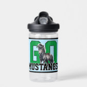 Ga Mustangs! Gepersonaliseerd Kinder sportteam Waterfles (Voorkant)