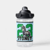 Ga Mustangs! Gepersonaliseerd Kinder sportteam Waterfles (Achterkant)