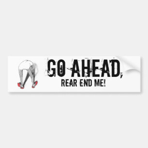 Ga naar achteren. bumpersticker