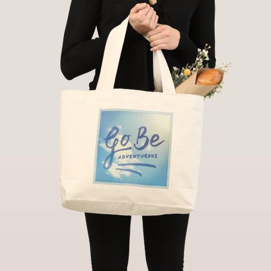 Ga naar Adventurous Sky Grote Tote Bag (Voorkant (product))
