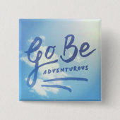 Ga naar Adventurous Sky Vierkante Button 5,1 Cm (Voorkant)