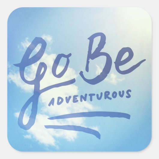 Ga naar Adventurous Sky Vierkante Sticker (Voorkant)