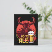 Ga naar Ale - Satan Drink bier Briefkaart (Staand voorkant)