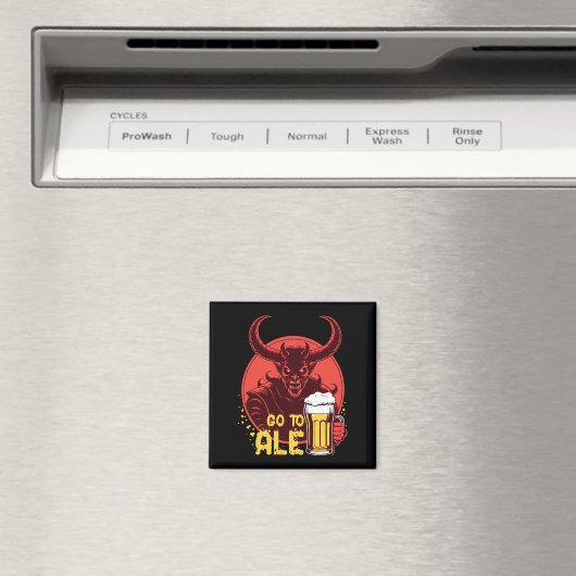 Ga naar Ale - Satan Drink bier Magneet (Insitu (Vaatwasser))