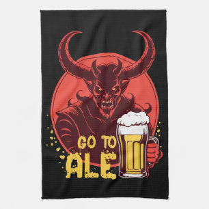 Ga naar Ale - Satan Drink bier Theedoek