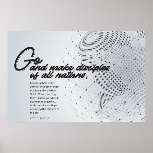 Ga naar alle naties en maak discipes poster (Voorkant)