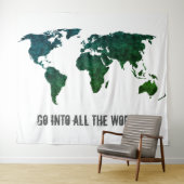 Ga naar alle Wereldkaart Inspirerend Bijbelversies Wandkleed (In Situ (horizontaal))