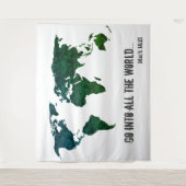 Ga naar alle Wereldkaart Inspirerend Bijbelversies Wandkleed (Voorkant)