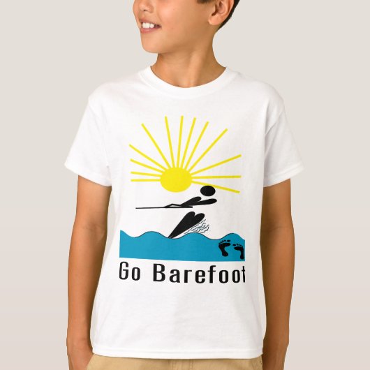 Ga naar Barefoot - Barefoot Water Skiing T-shirt (Voorkant)